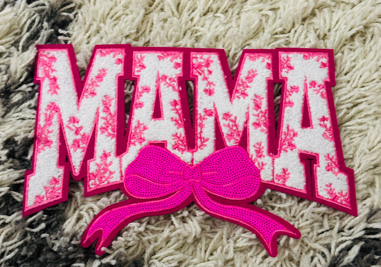 MAMA Chenille embroidery Patch