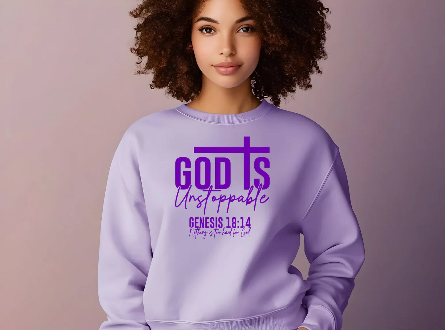 GOD’s Unstoppable shirt with Purple lettering