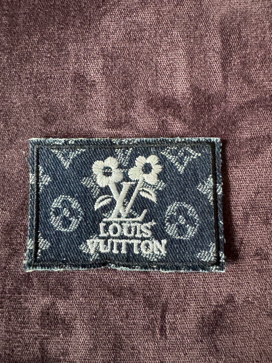 LV inspired embroidery patches in various styles