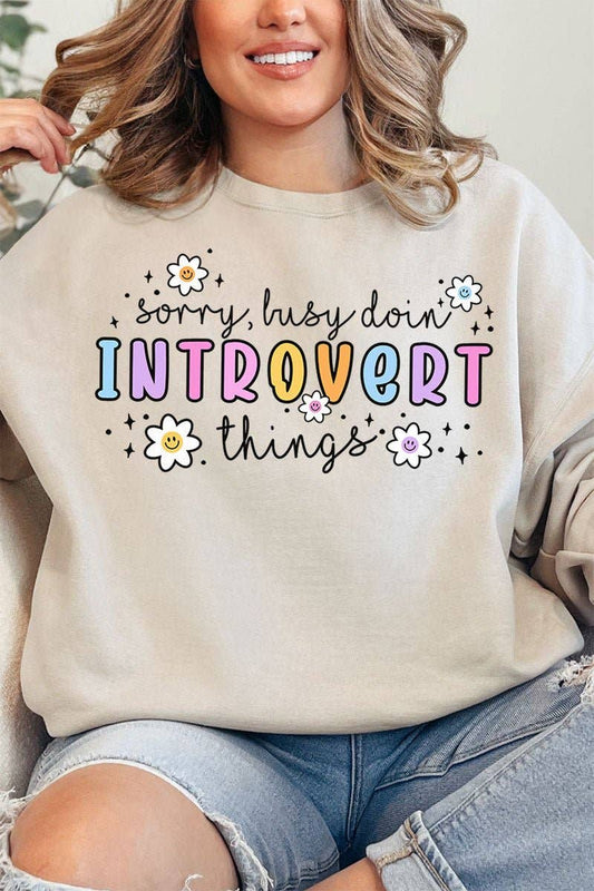 Doin' Introvert Things Unisex NuBlend Crew Sweatshirt