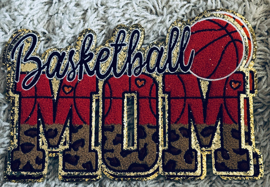 Basketball Mom Chenille patch