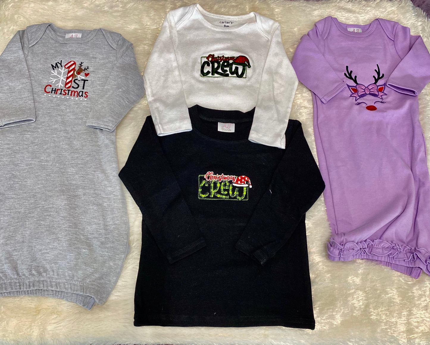 Embroidered Christmas Bodysuit - My 1st Christmas
