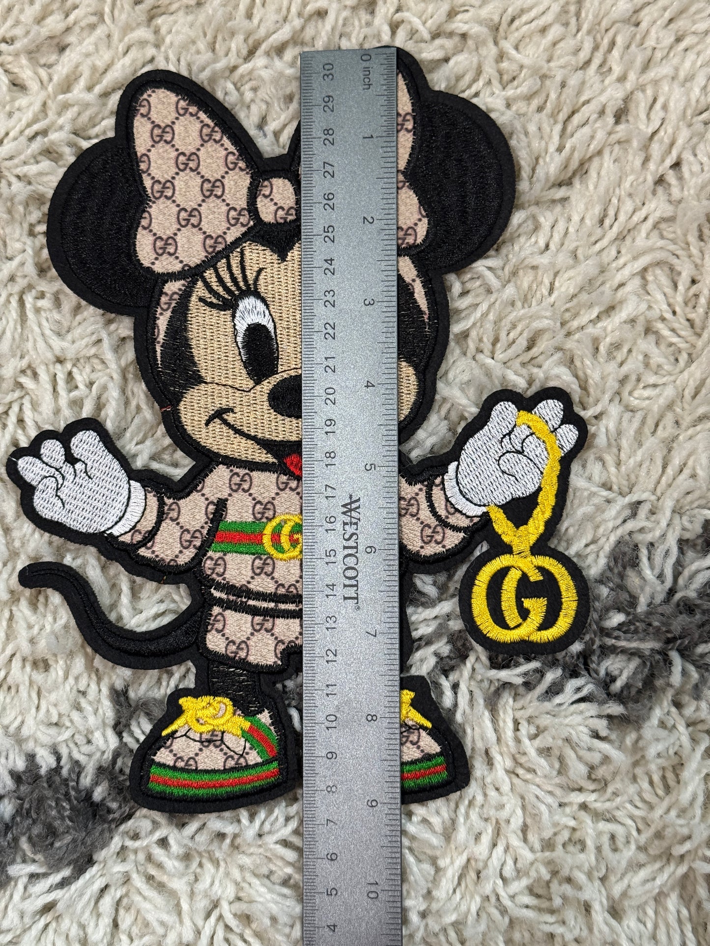 Baby Minnie Inspired faux Gucci leather