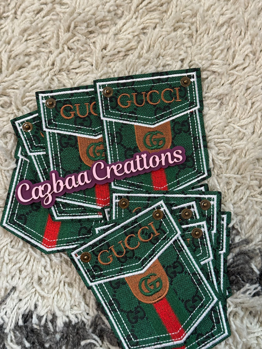 Gucci inspired Embroidery pocket