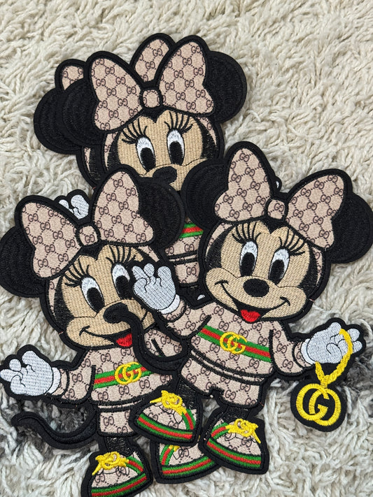 Baby Minnie Inspired faux Gucci leather