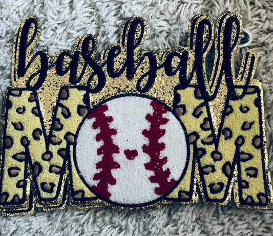 Baseball Mom Chenille patch