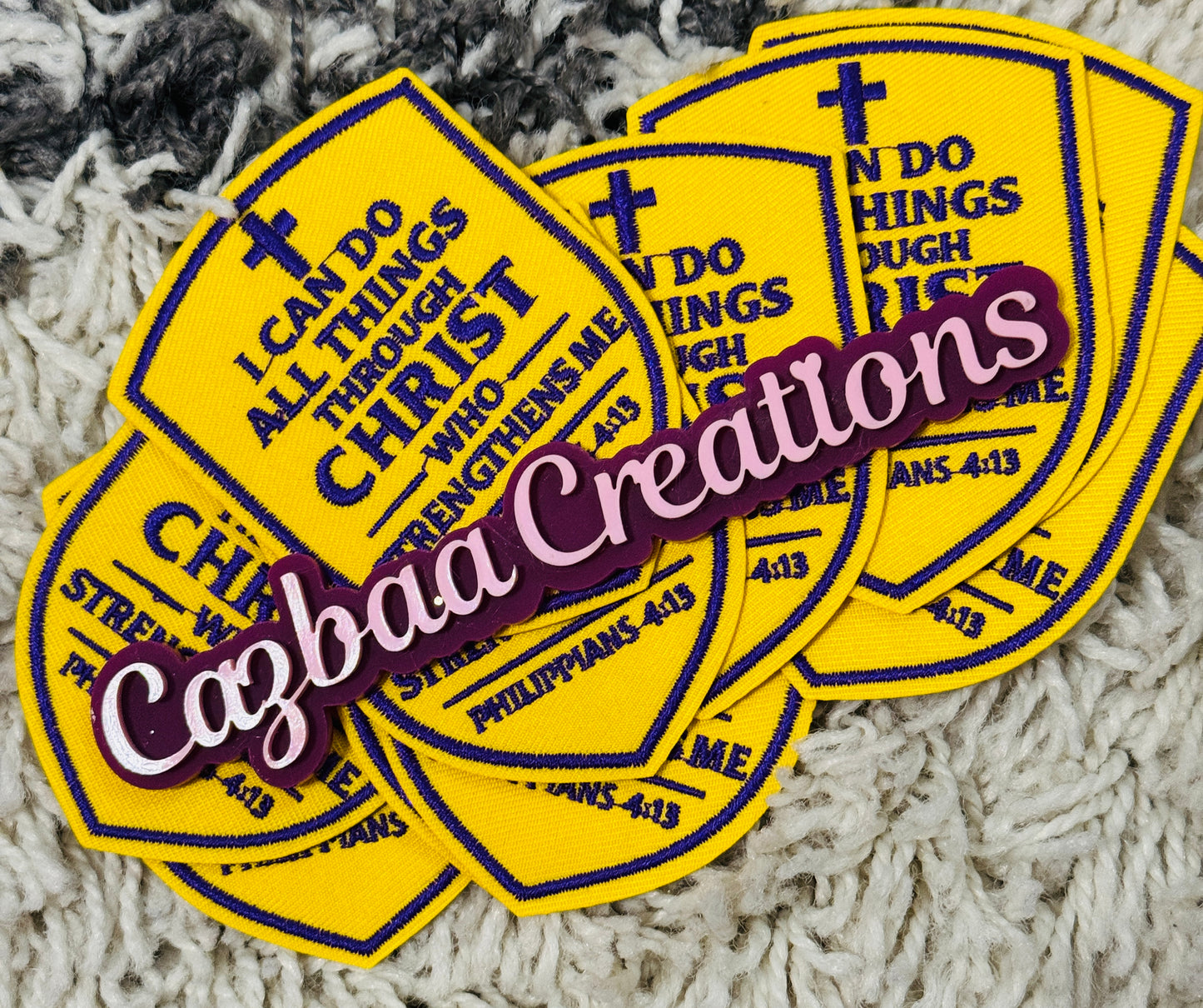 I can do all things embroidery patch
