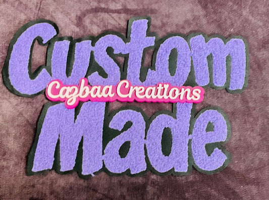 Custom Made Chenille Large Embroidery Patch,