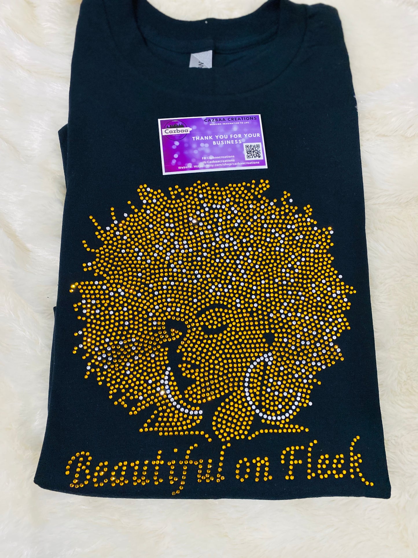 Bling - On fleek rhinestone shirt