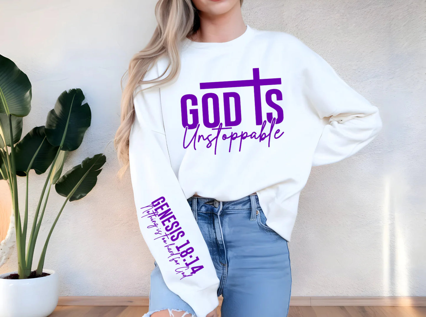 GOD’s Unstoppable shirt with Purple lettering