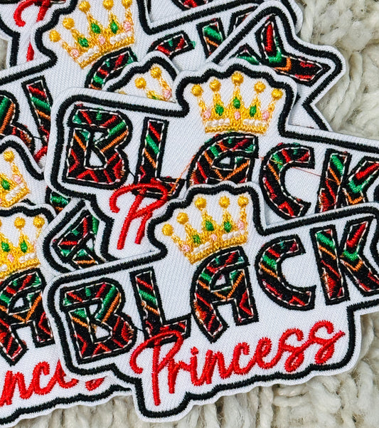 Black Princess embroidery patch