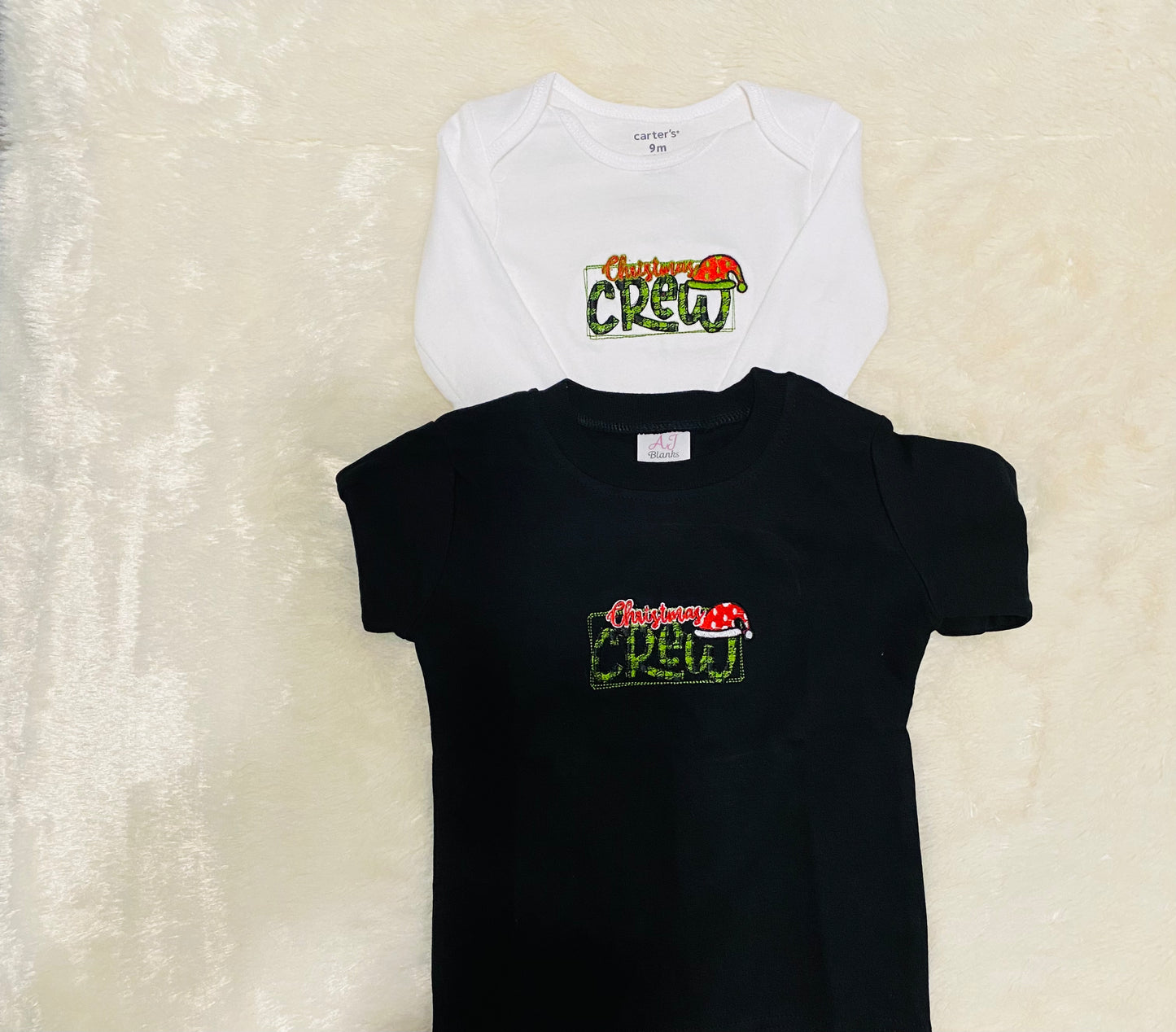 Embroidered Christmas Bodysuit - Christmas Crew