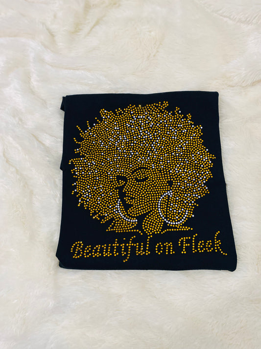 Bling - On fleek rhinestone shirt