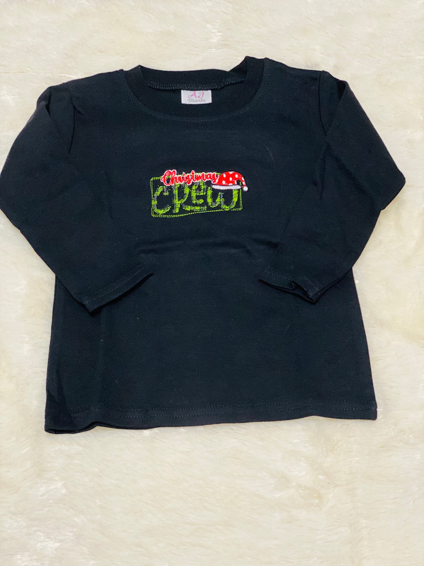 Embroidered Christmas Bodysuit - Christmas Crew