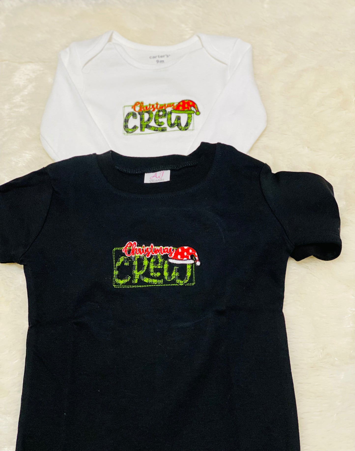 Embroidered Christmas Bodysuit - Christmas Crew