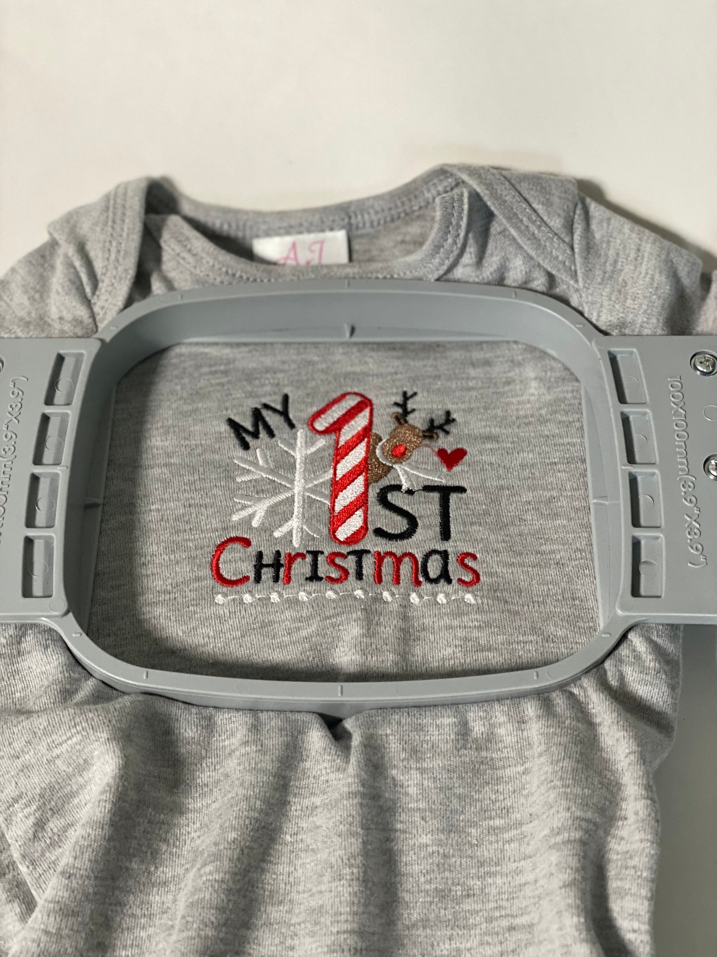 Embroidered Christmas Bodysuit - My 1st Christmas