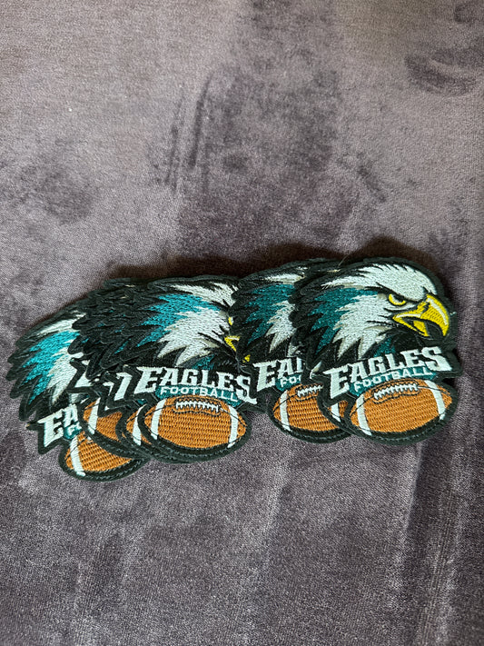 Eagles football embroidery patch, sports embroidery,football lover, DIY enthusiast