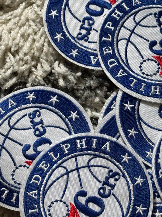 🏀 Philadelphia 76ers Patch Embroidery Patch, Philadelphia sports, team, basketball