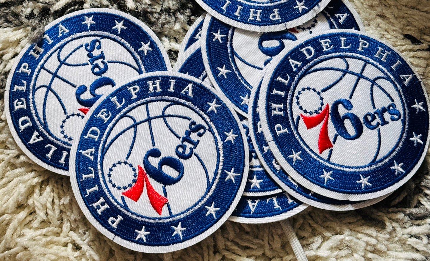 🏀 Philadelphia 76ers Patch Embroidery Patch, Philadelphia sports, team, basketball