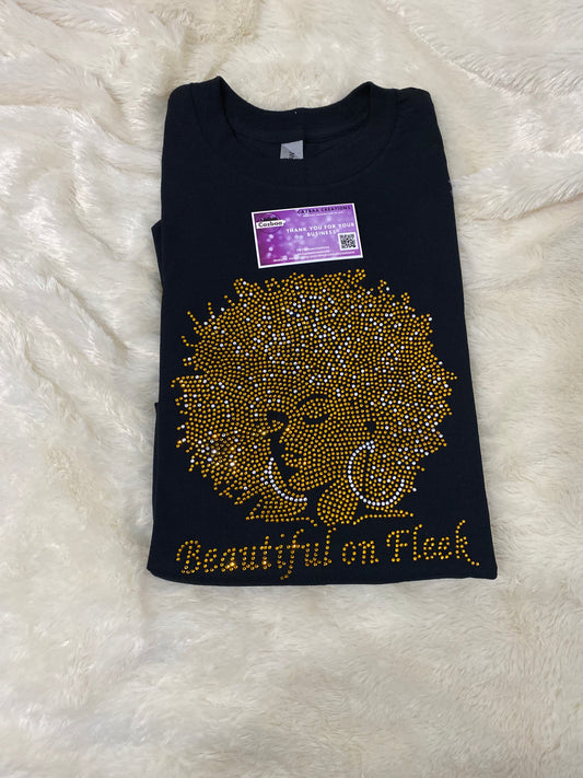 Bling - On fleek rhinestone shirt