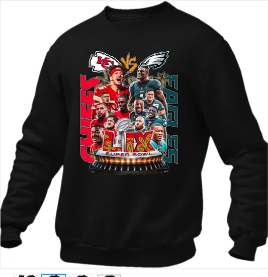Super Bowl LIX sweatshirts 2025
