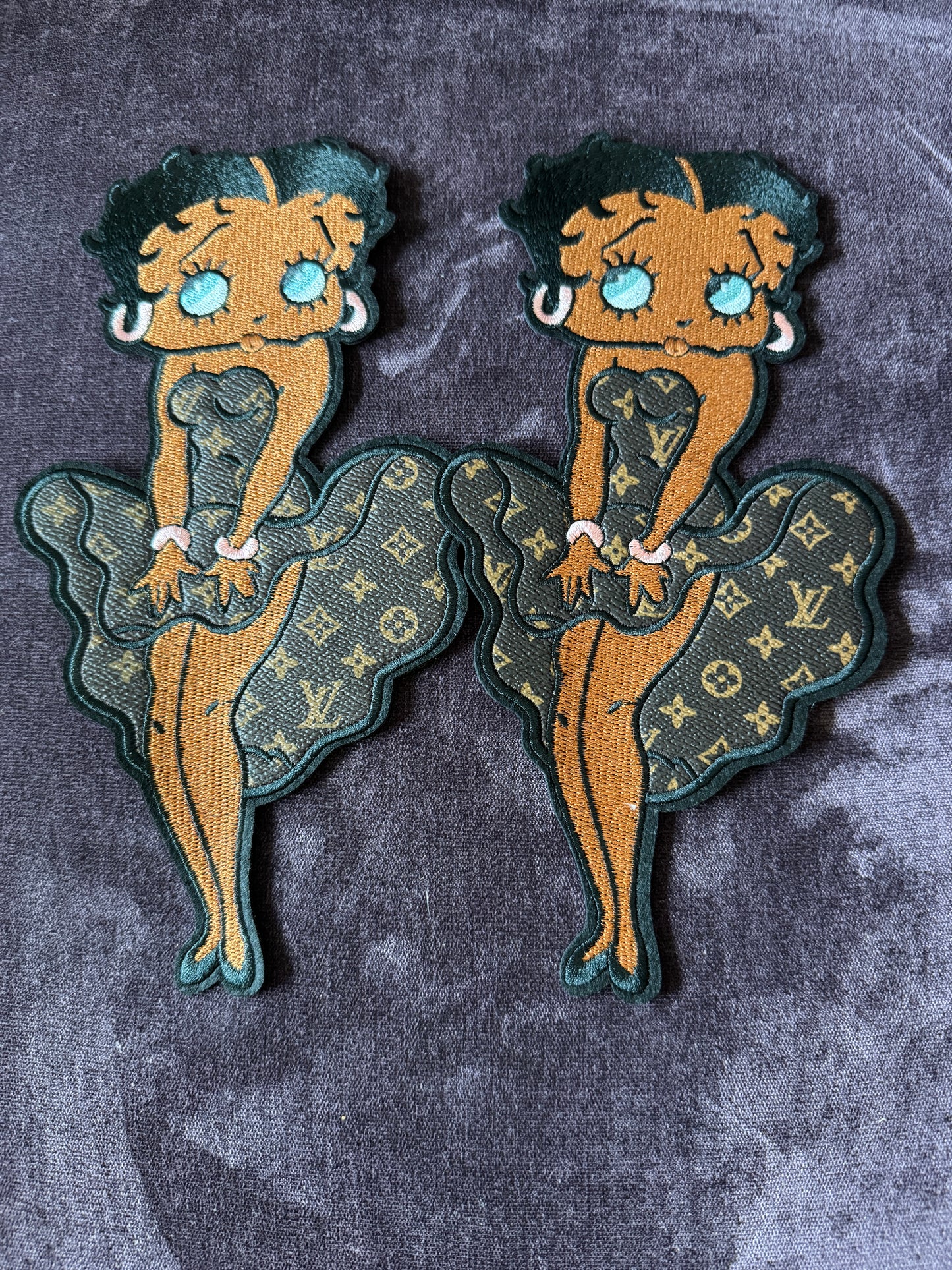 Betty Boop Inspired embroidery patches