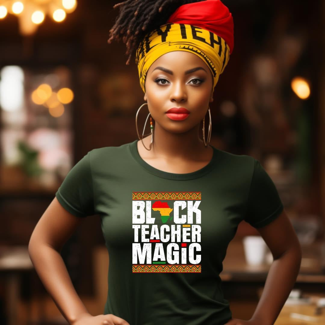 Black Teacher Magic Shirt