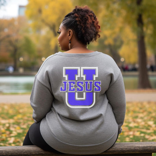 Jesus University Shirt - Bluish Lettering