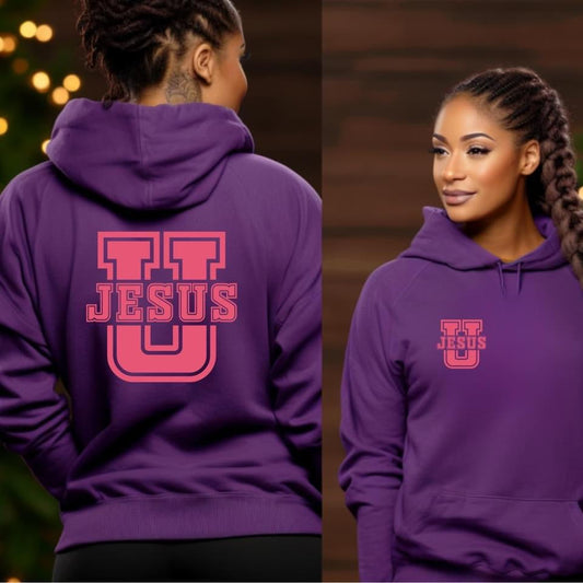 Jesus University Shirt - Pink Lettering