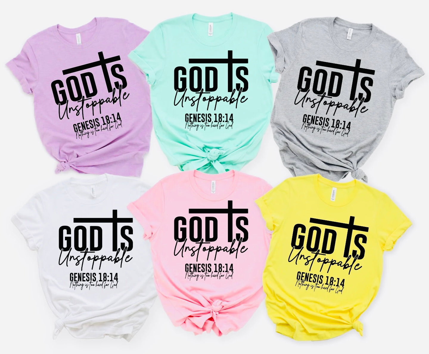 GOD is Unstoppable Sweatshirt/Crew with Black Lettering