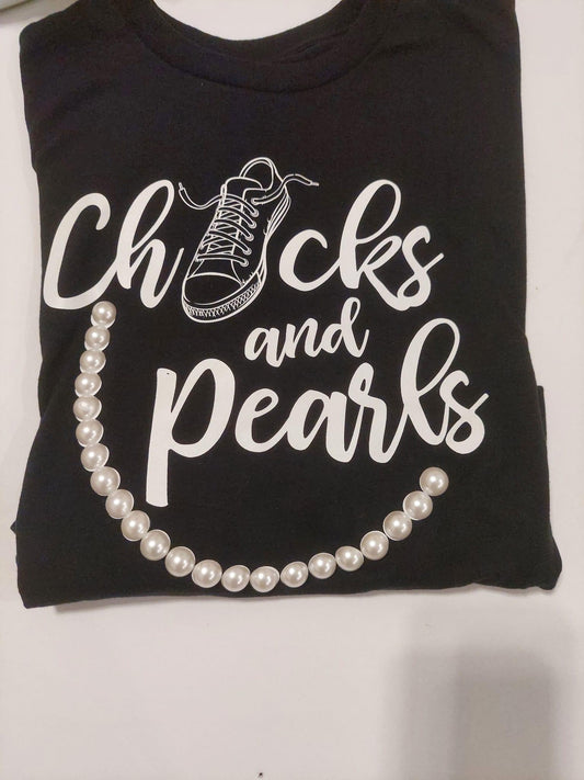 Chucks and Pearls Tshirt