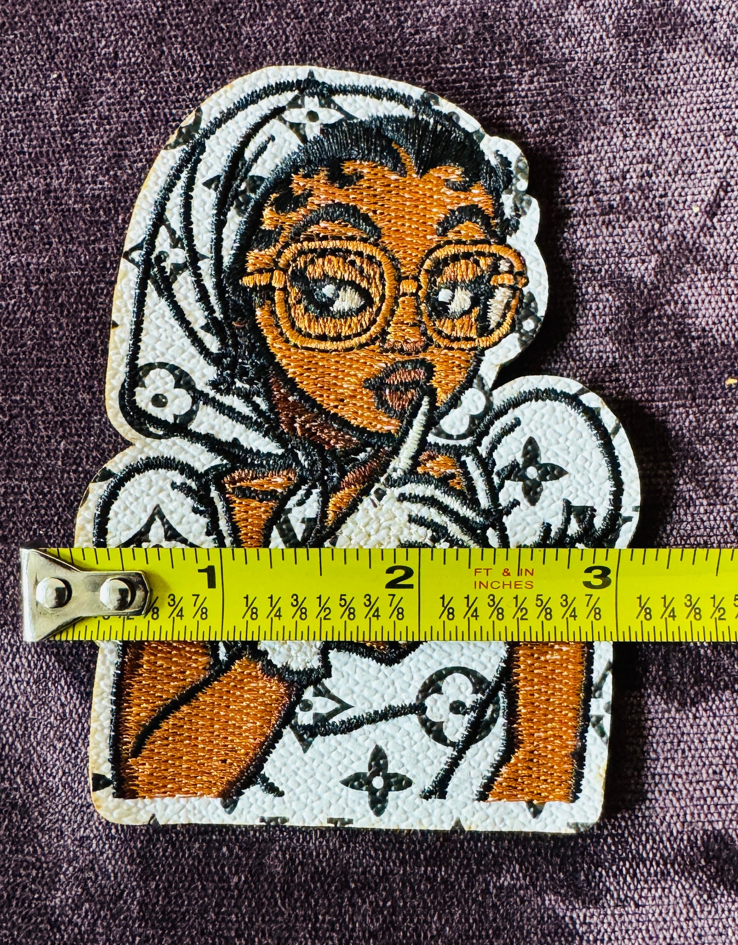 Mysterious Diva faux embroidery patch, luxury inspired