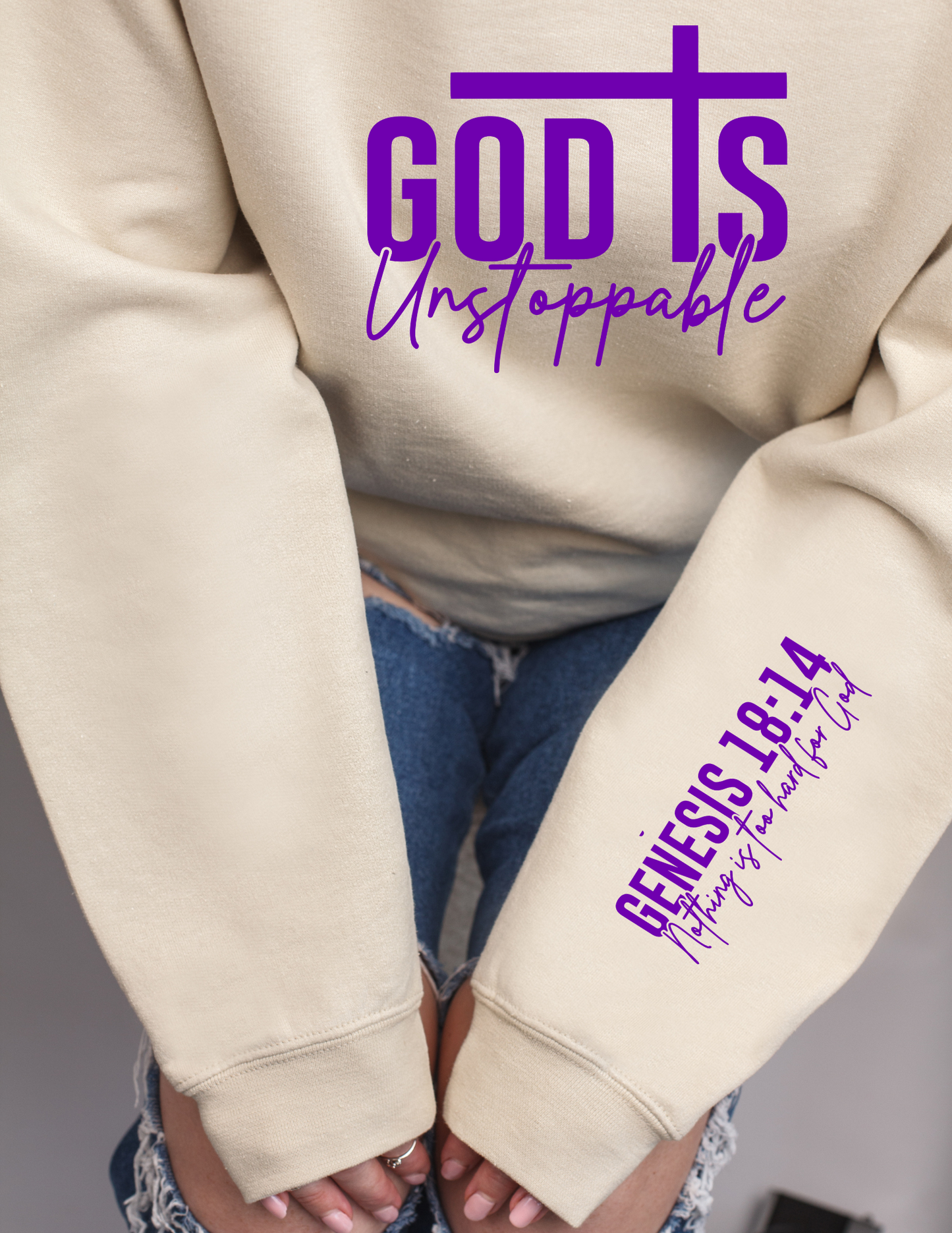 GOD’s Unstoppable shirt with Purple lettering