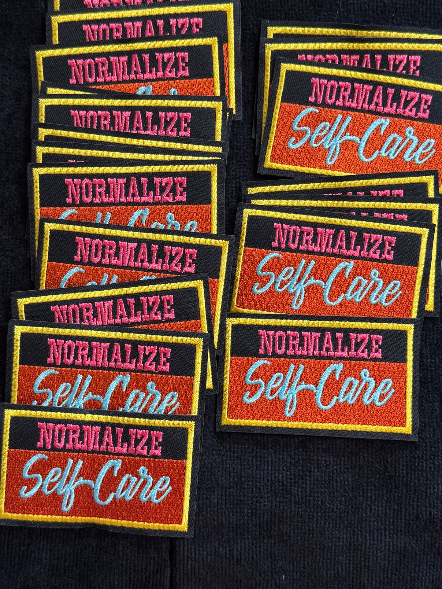 Normalize Self Care Embroidery Patch