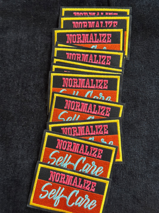 Normalize Self Care Embroidery Patch