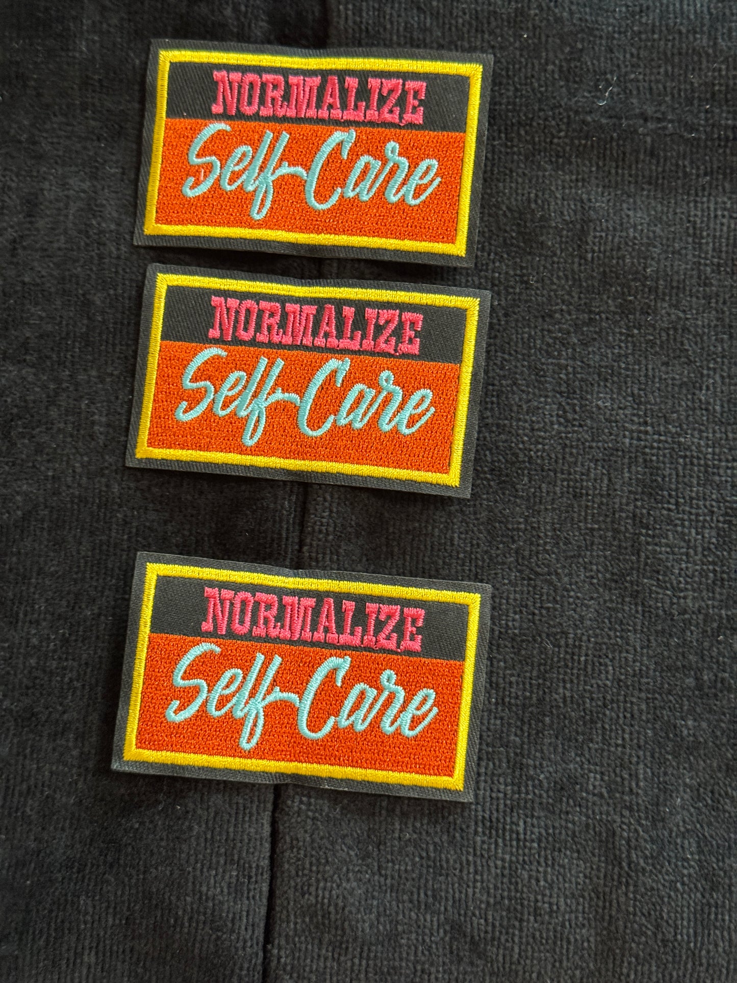 Normalize Self Care Embroidery Patch