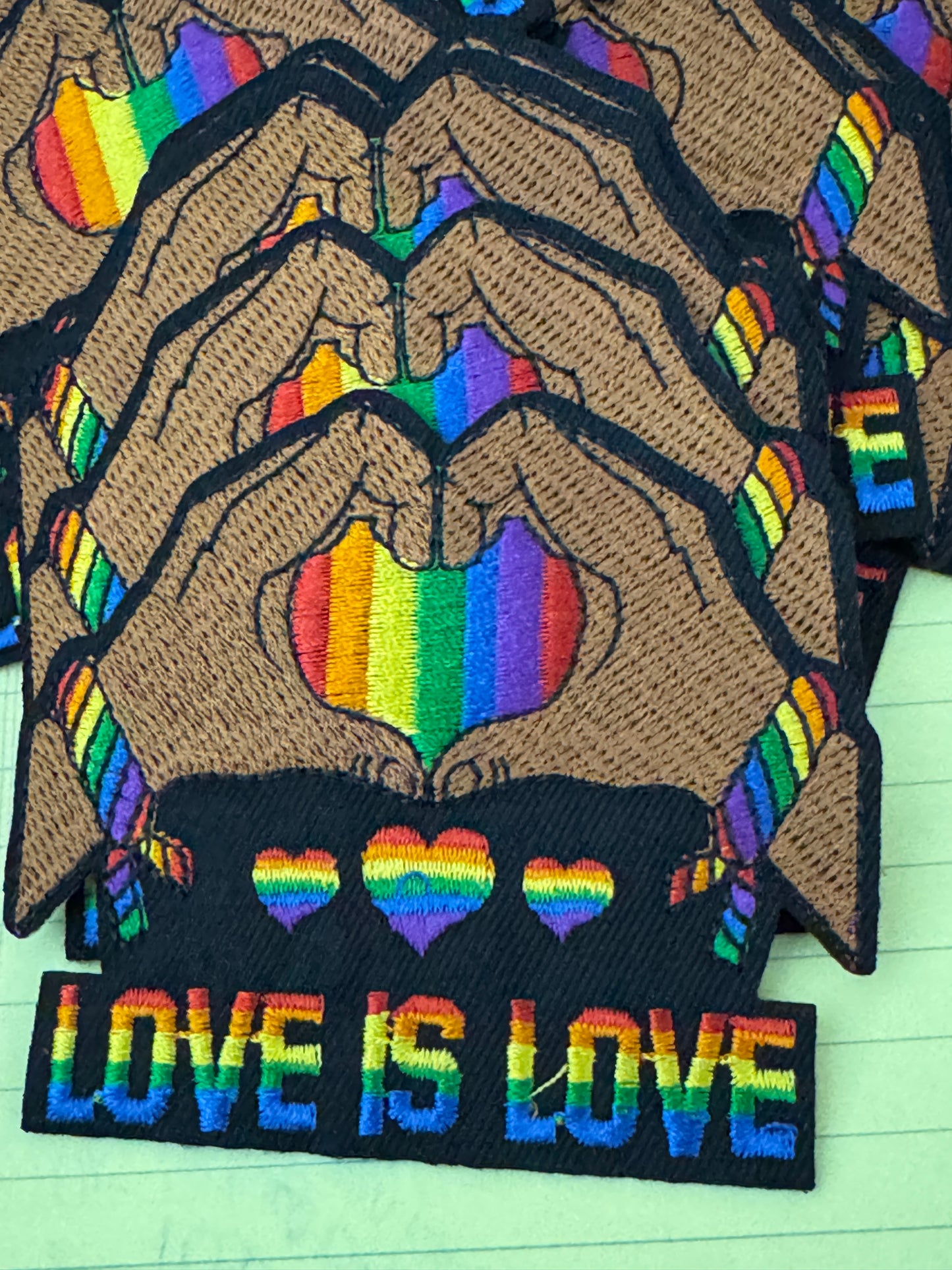 Love is Love embroidery patch