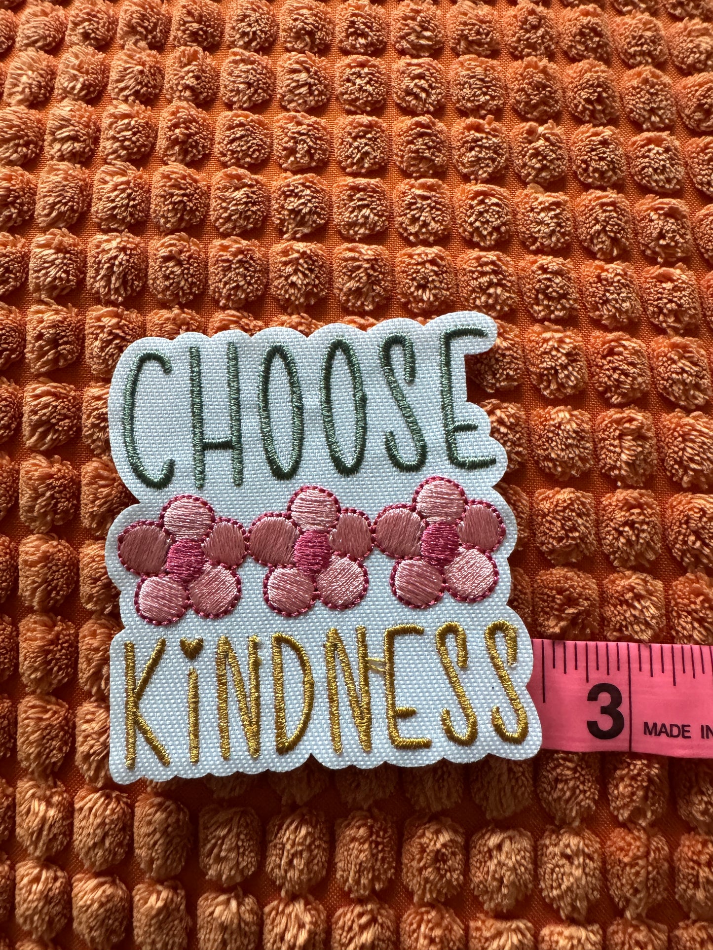 Choose Kindness Embroidery Patch