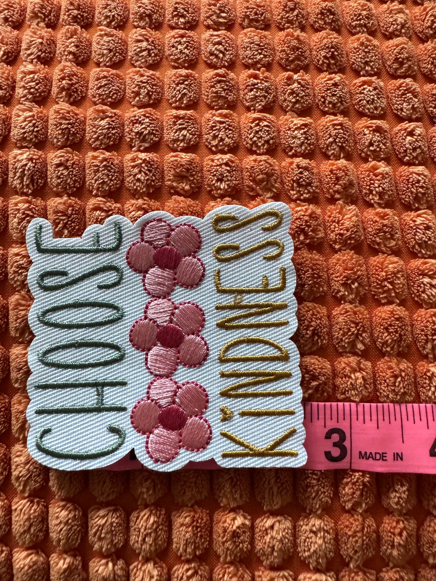 Choose Kindness Embroidery Patch