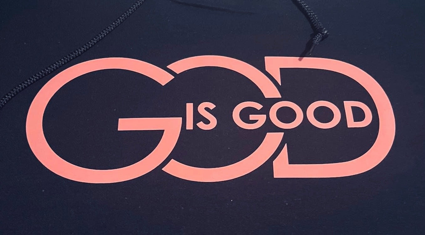 GOD Is Good shirt -Pink Lettering