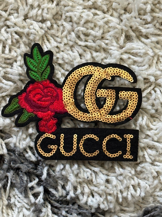 Designer Inspired Gucci sequins patch