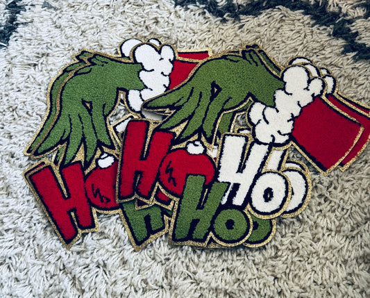 Ho Ho Ho Chenille Patch