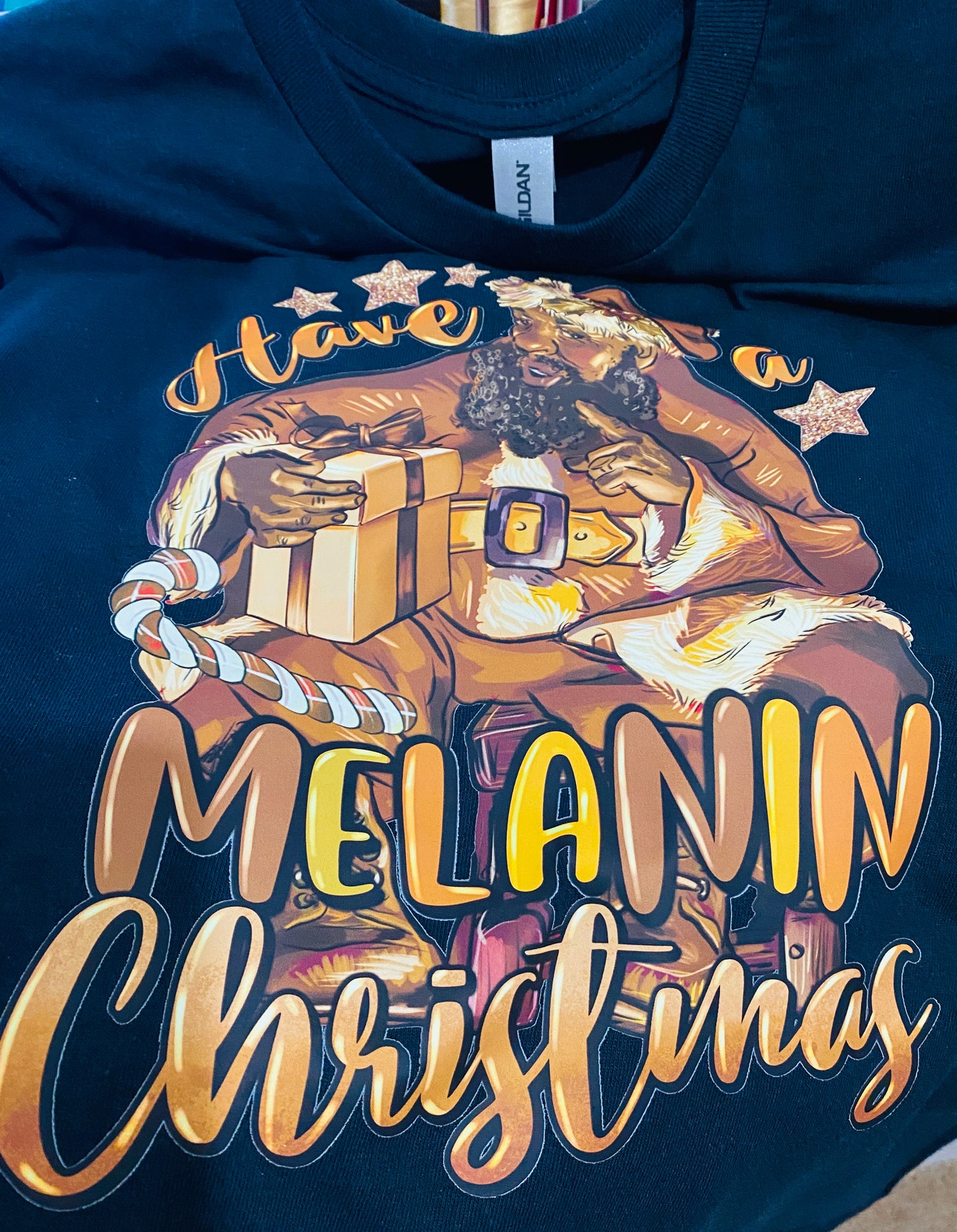 Have yourself a Melanin Christmas tshirt