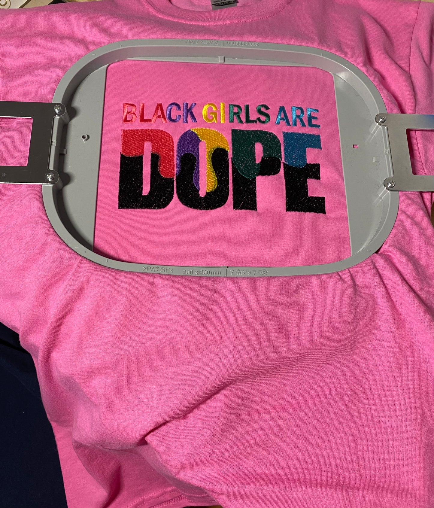 Black Girls are Dope Embroidered tshirt
