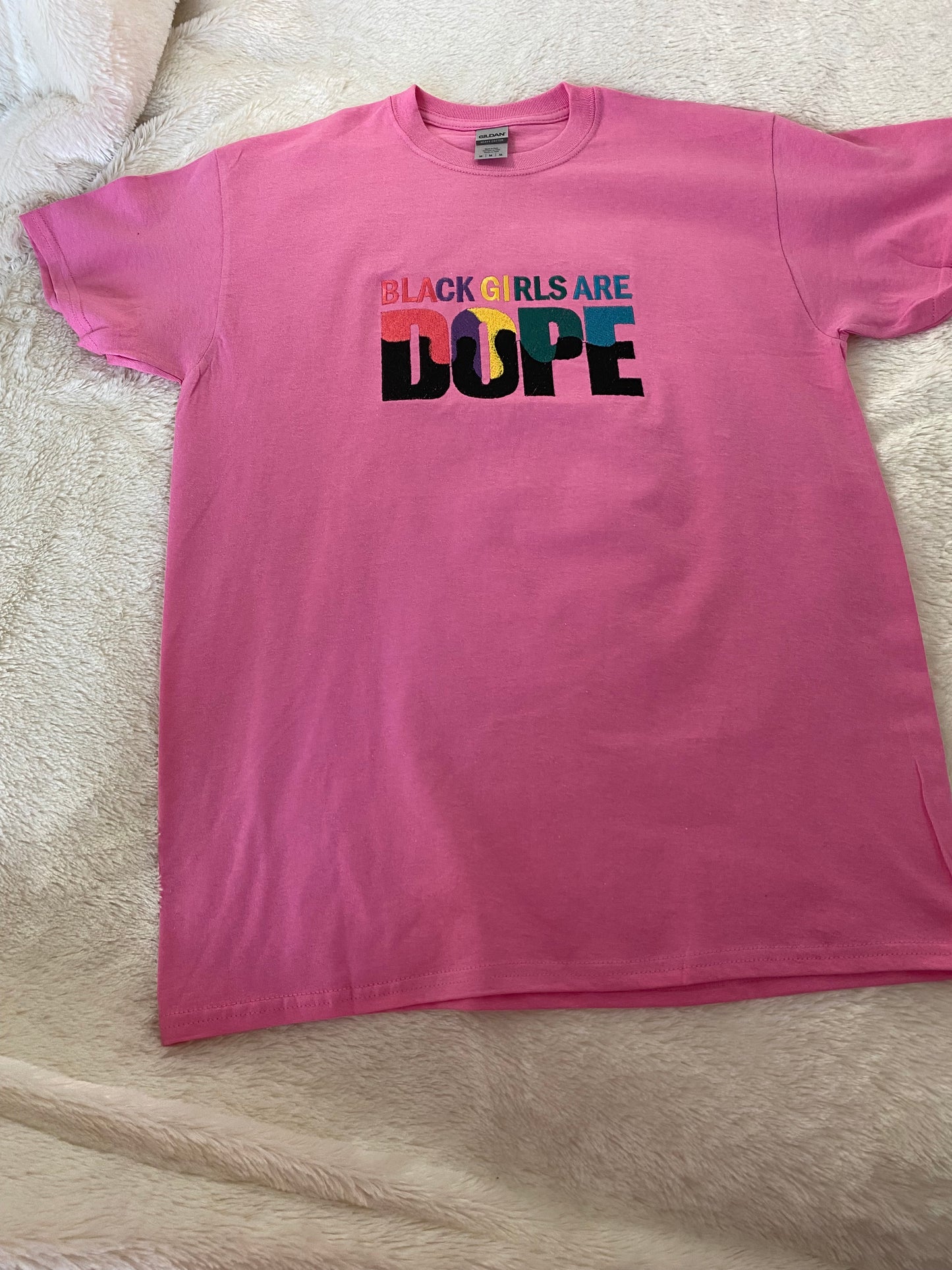Black Girls are Dope Embroidered tshirt
