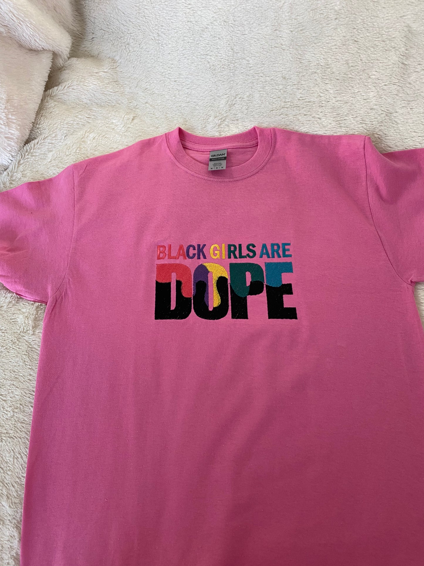 Black Girls are Dope Embroidered tshirt