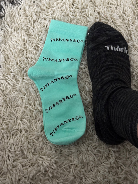 Tiffany Inspired Ankle and Knee High Socks - Chic, soft and Luxe everyday style