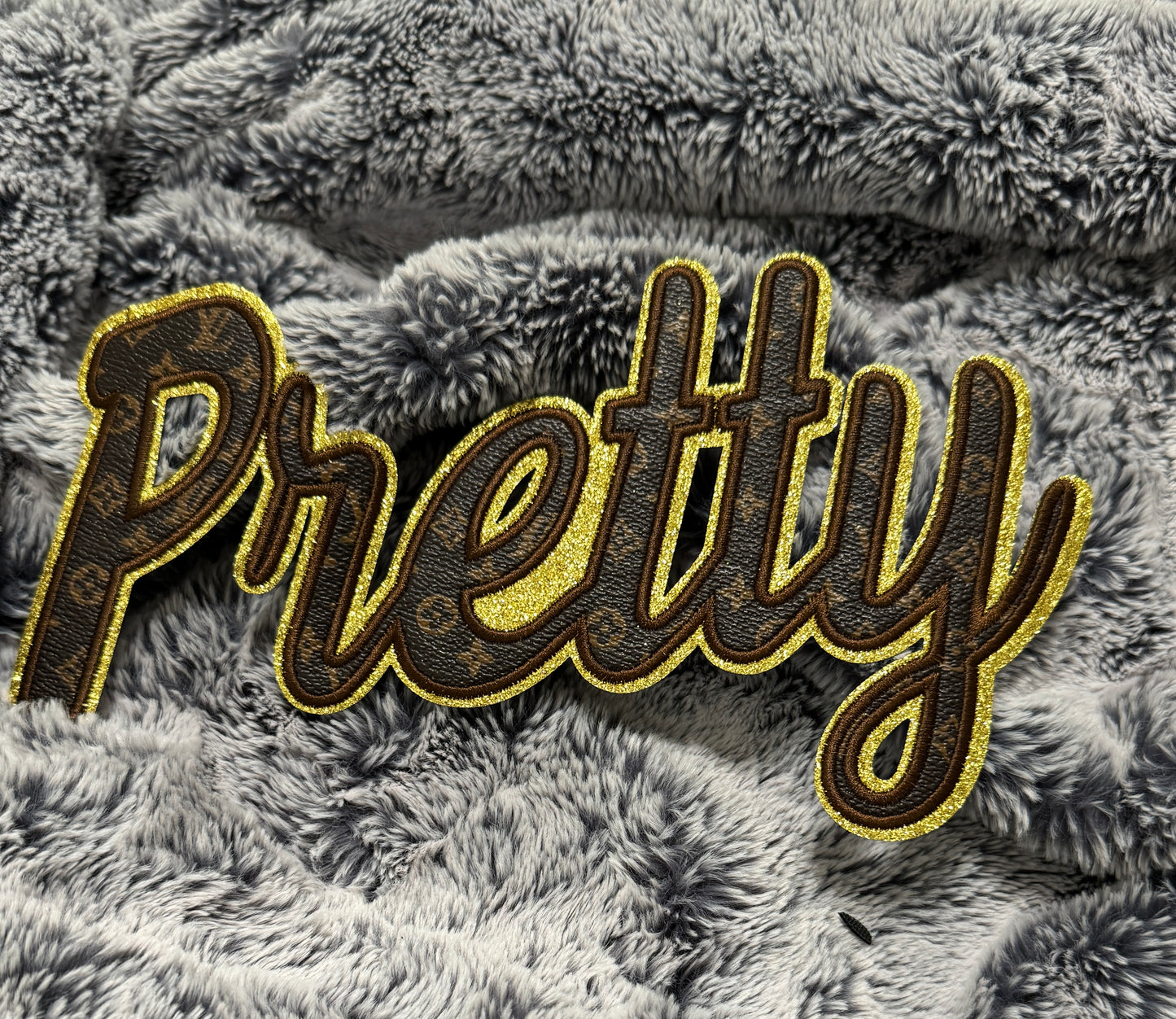 Pretty faux LV Inspired patch