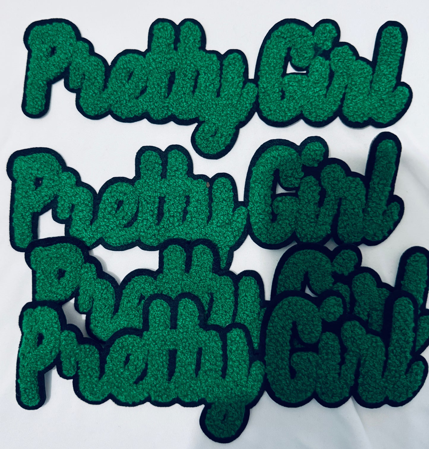 Pretty Girl Chenille Patch in various colors