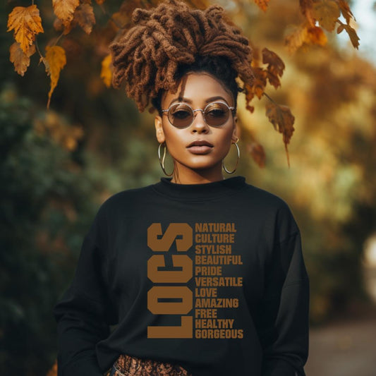 Locs with description shirt